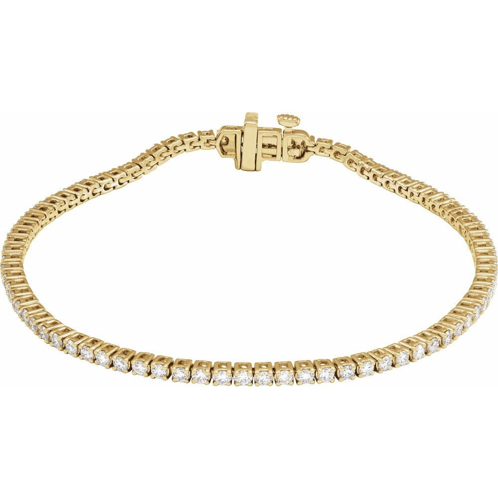 14K Lab Grown Diamond Line Bracelet