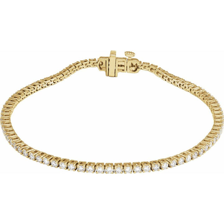 14K Lab Grown Diamond Line Bracelet