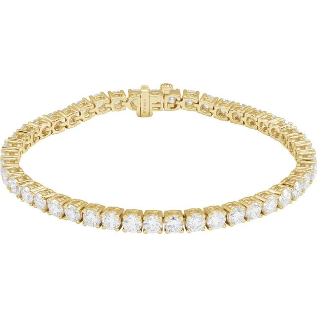 14K Lab Grown Diamond Line Bracelet