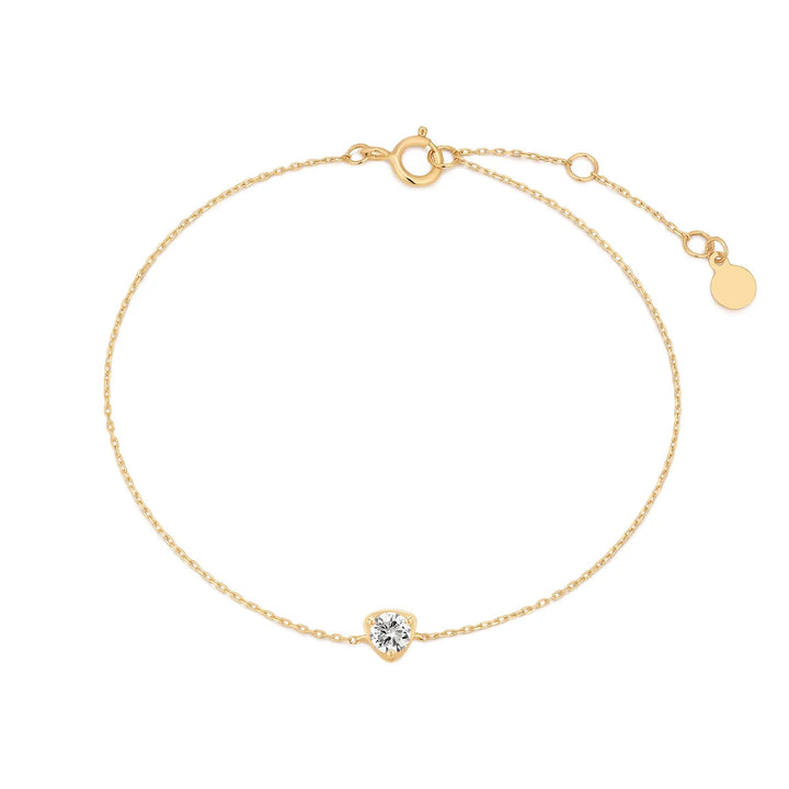 14K Lab Grown Diamond Solitaire Bracelet