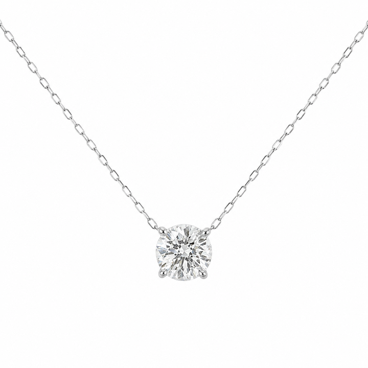 14K Lab Grown Diamond Solitaire Necklace