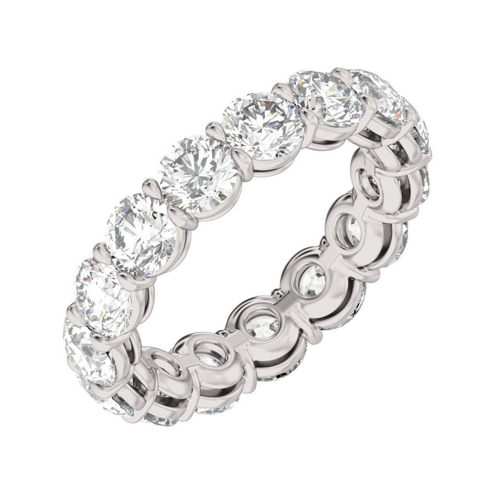 14K Low Profile Diamond Eternity Band
