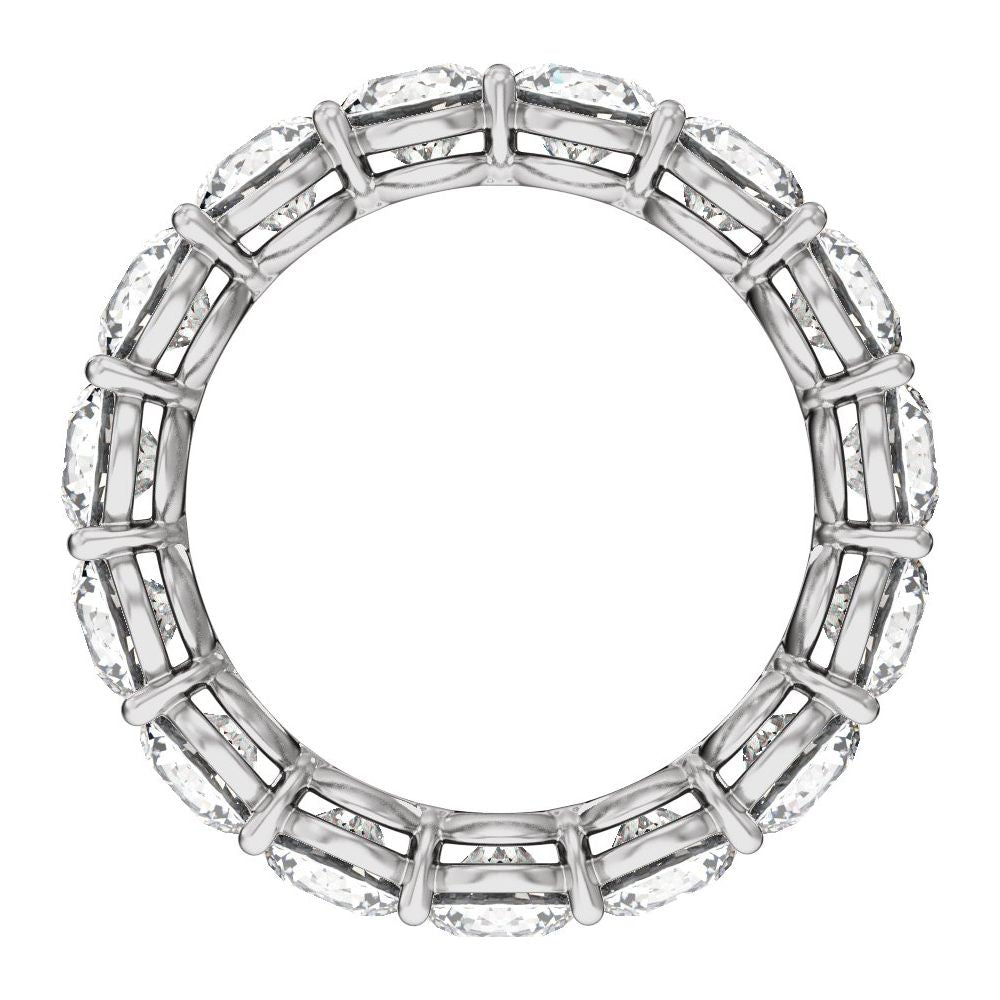 14K Low Profile Diamond Eternity Band