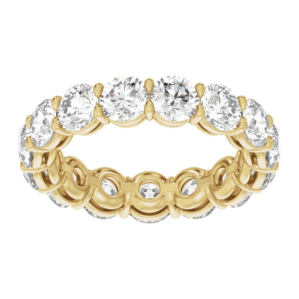 14K Low Profile Diamond Eternity Band