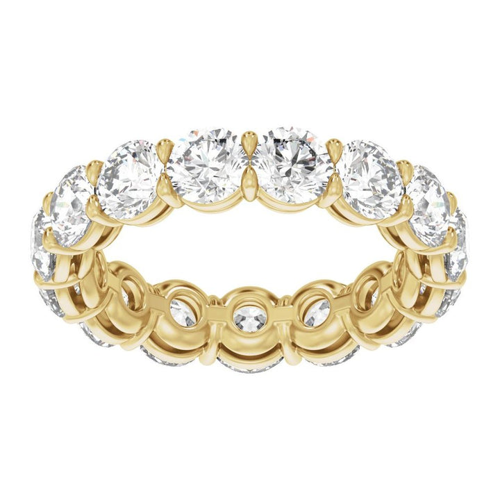 14K Low Profile Diamond Eternity Band