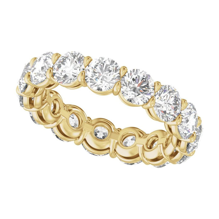 14K Low Profile Diamond Eternity Band