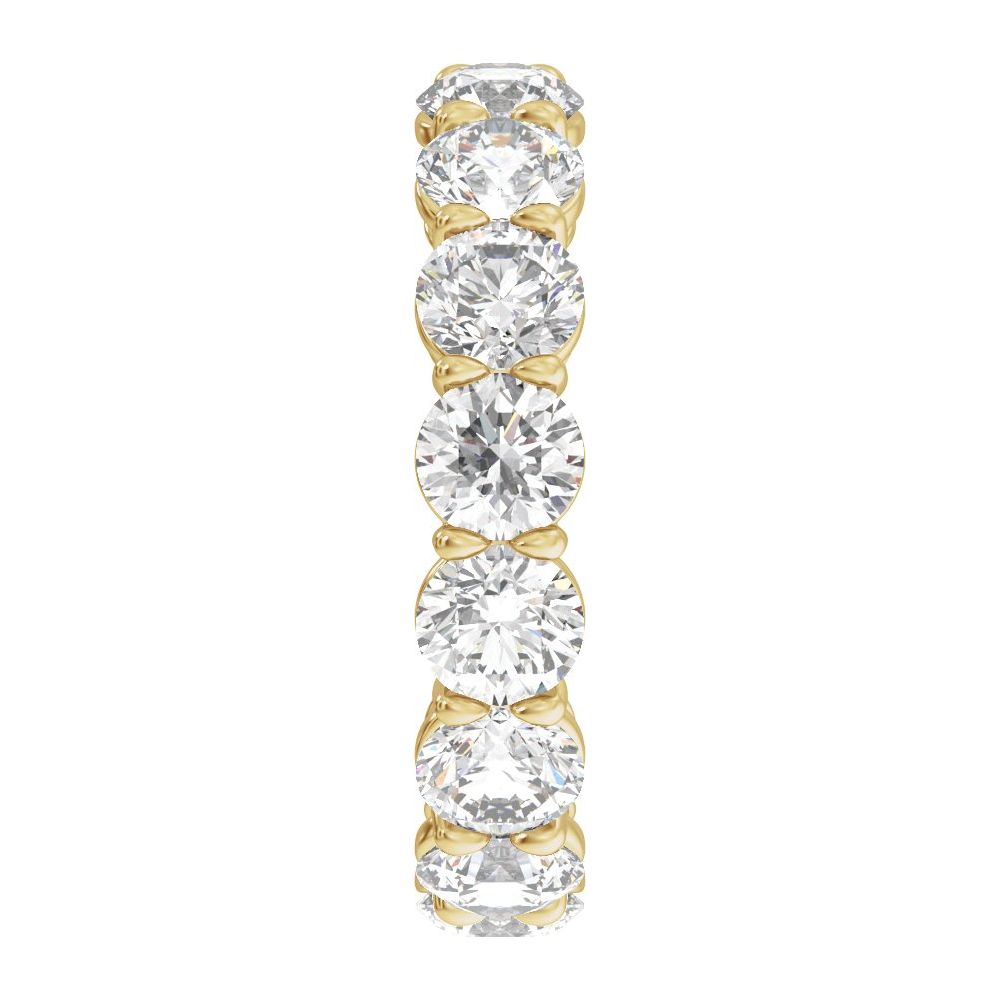 14K Low Profile Diamond Eternity Band