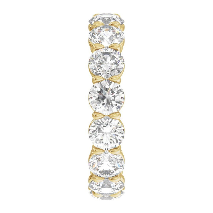 14K Low Profile Diamond Eternity Band