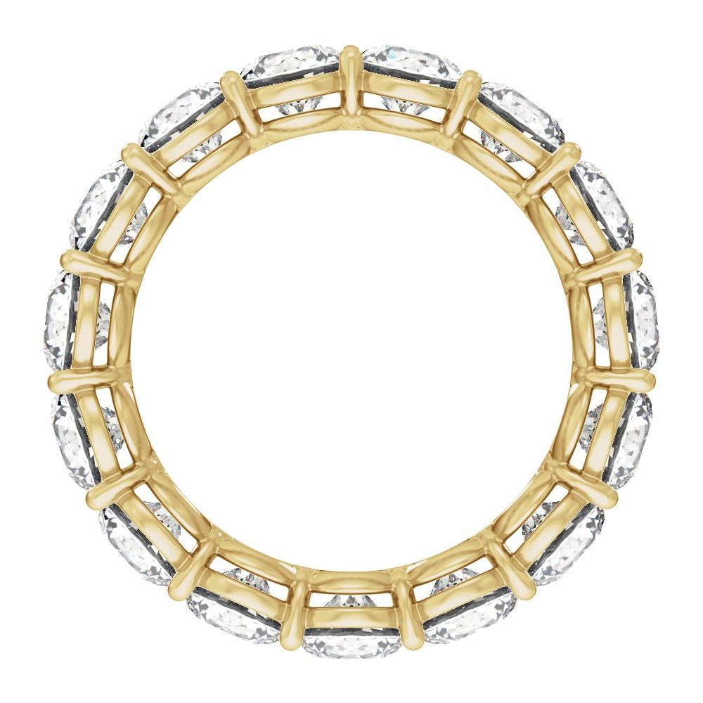 14K Low Profile Diamond Eternity Band