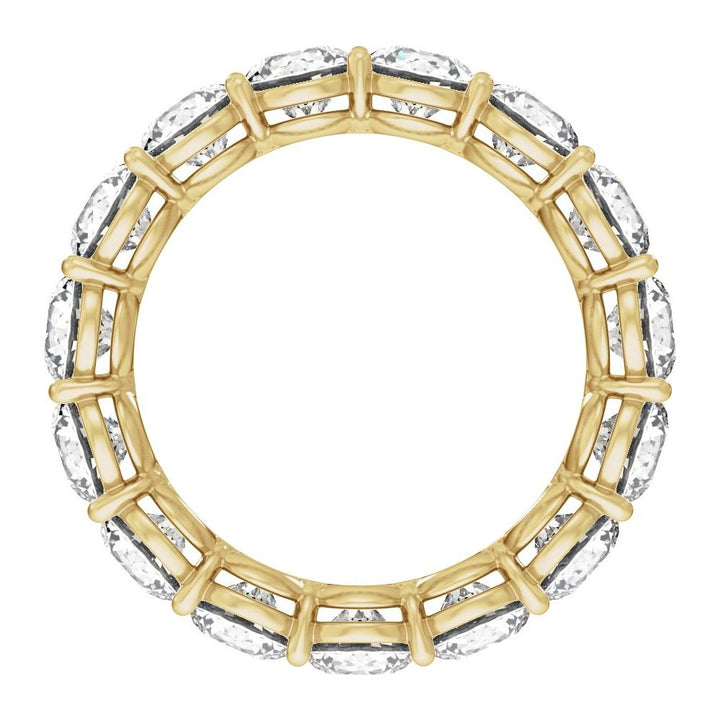 14K Low Profile Diamond Eternity Band