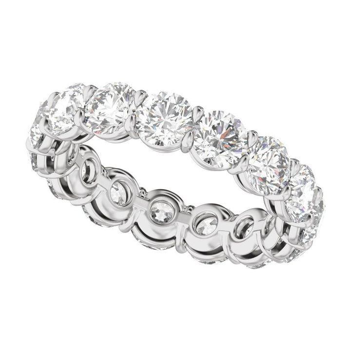 14K Low Profile Diamond Eternity Band