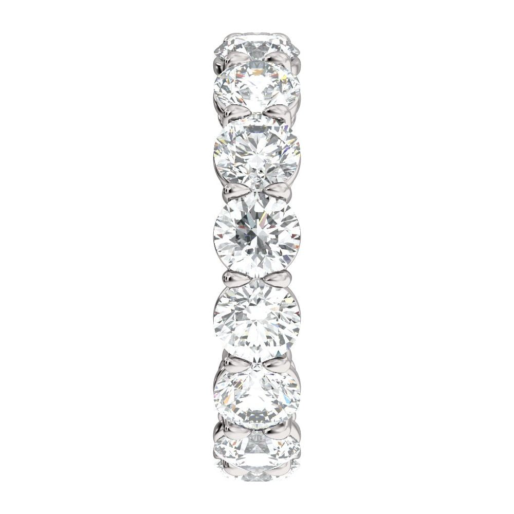 14K Low Profile Diamond Eternity Band