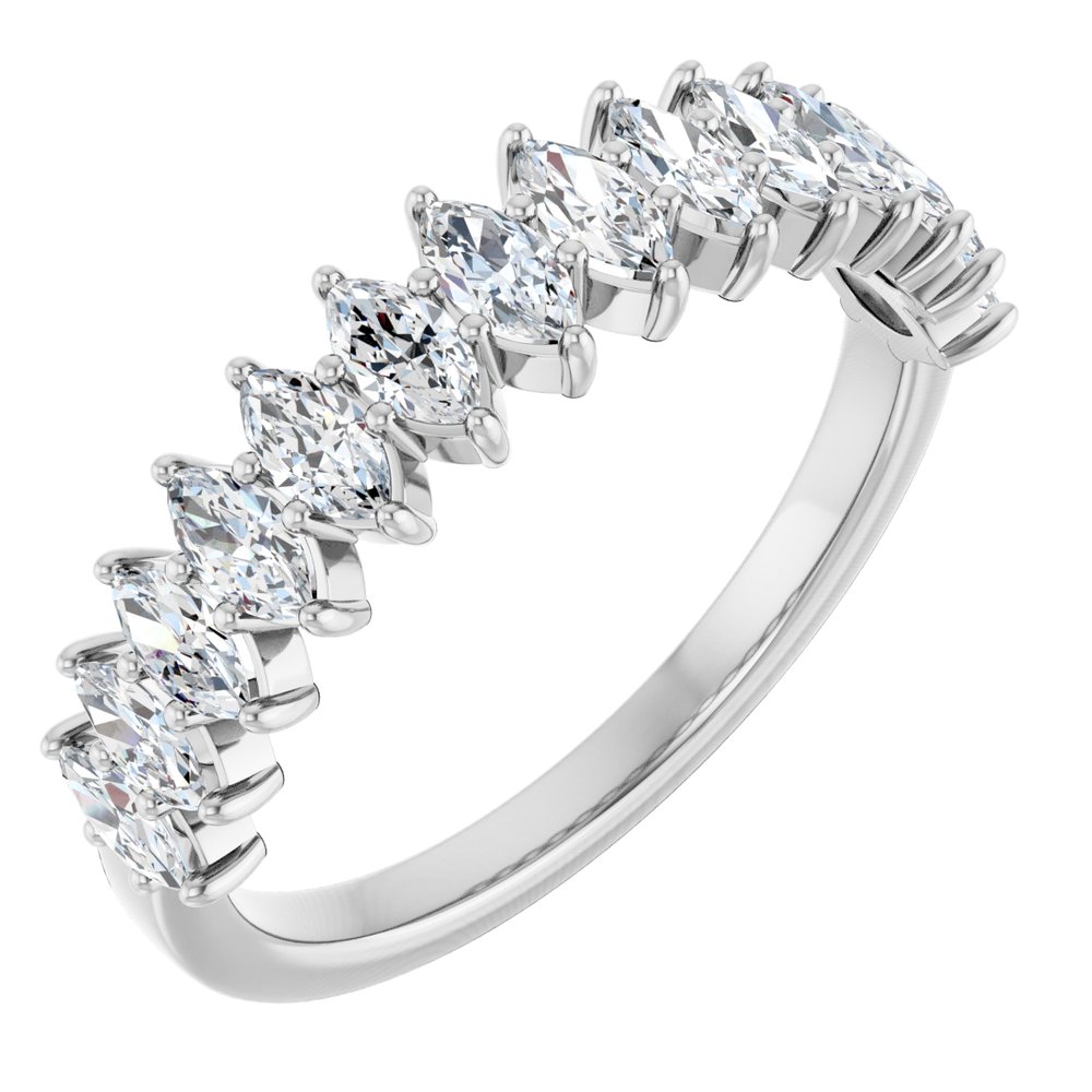 14K Marquise Diamond Anniversary Band