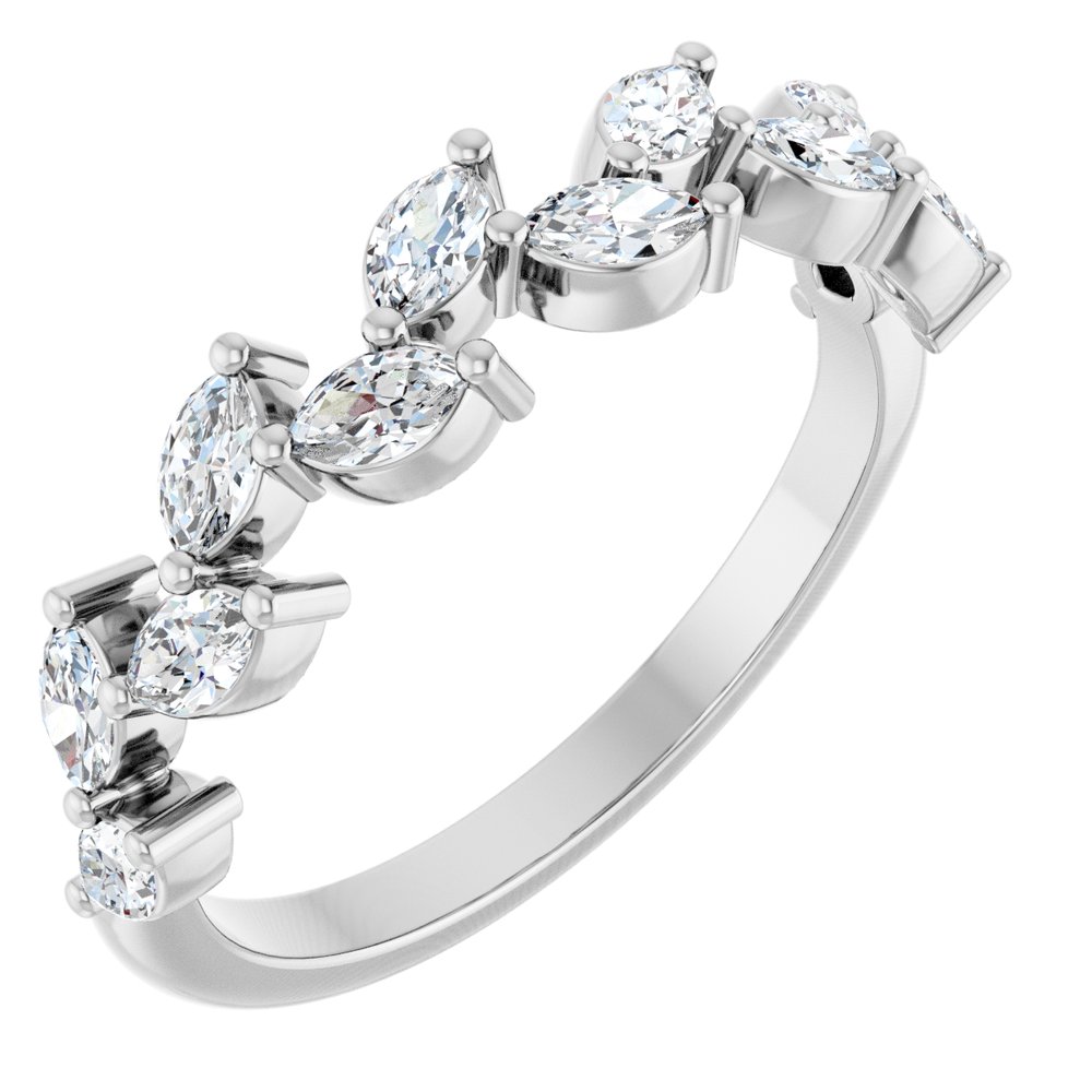 14K Marquise Diamond Anniversary Band