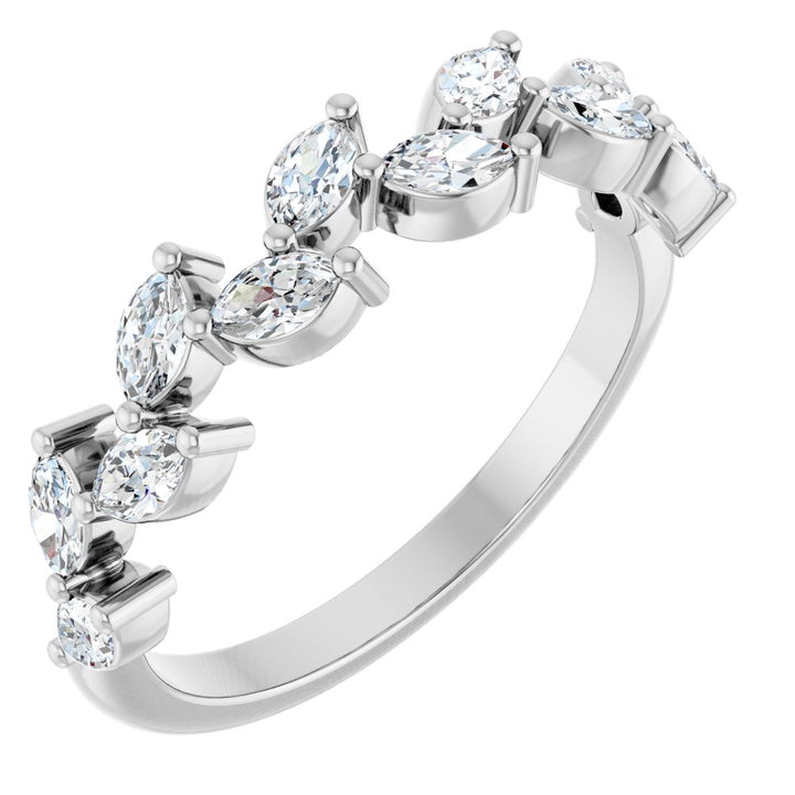 14K Marquise Diamond Anniversary Band