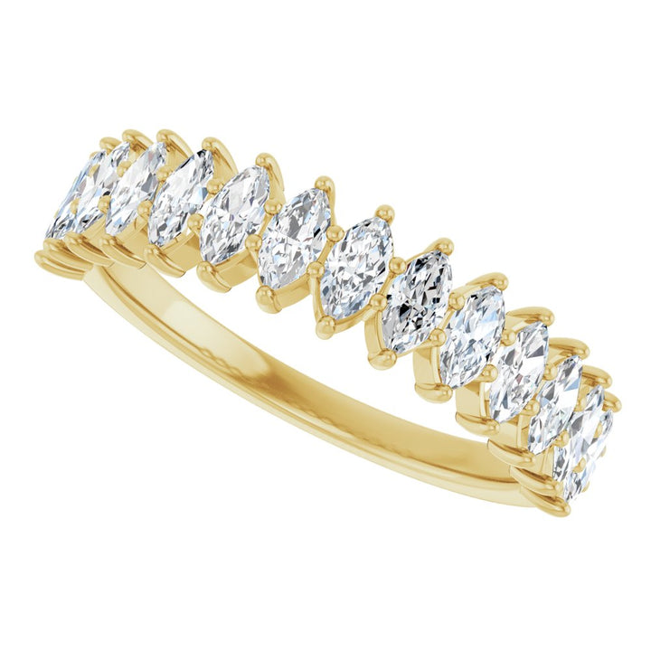14K Marquise Diamond Anniversary Band