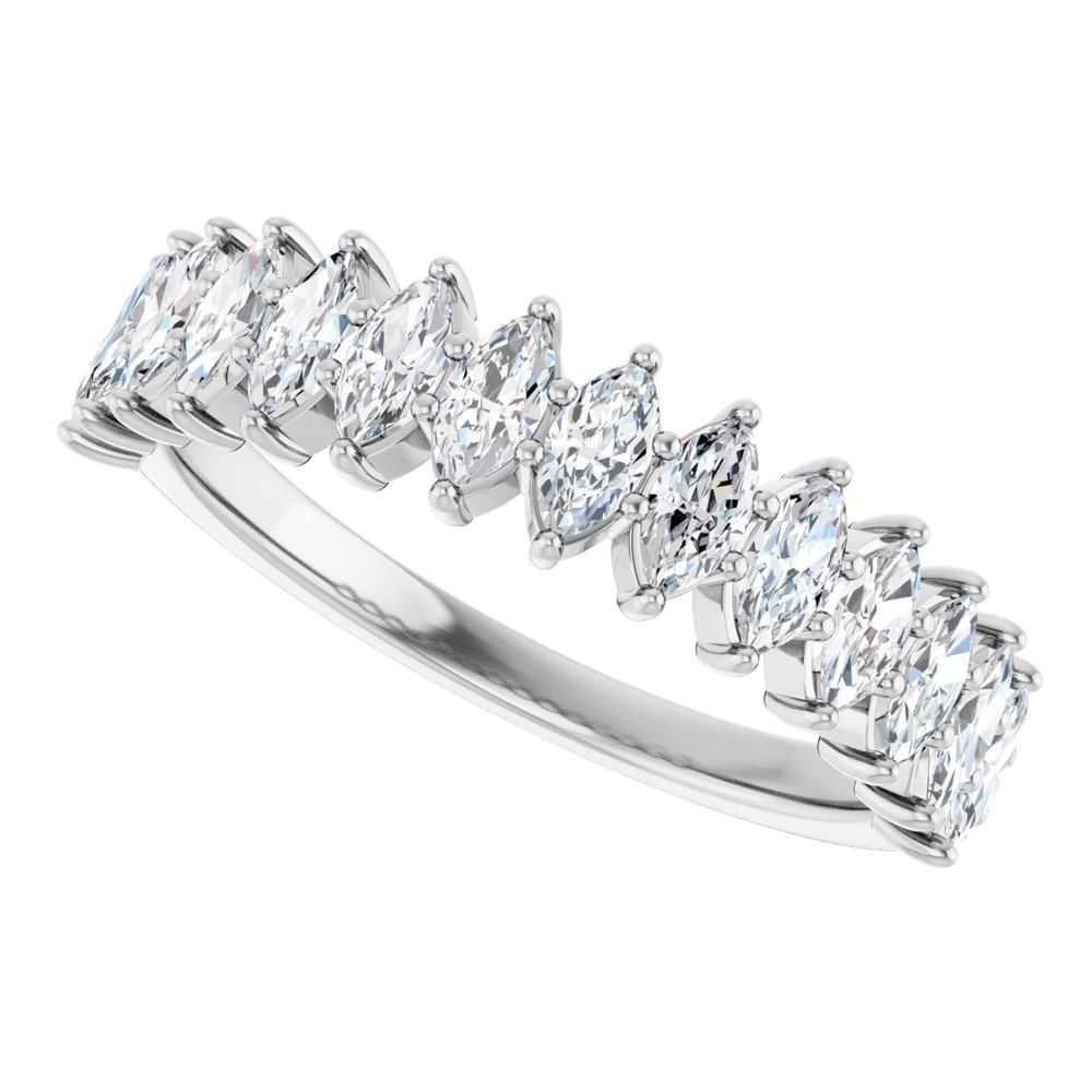 14K Marquise Diamond Anniversary Band