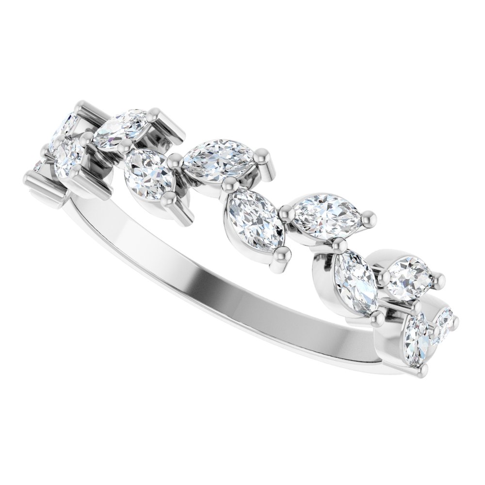 14K Marquise Diamond Anniversary Band