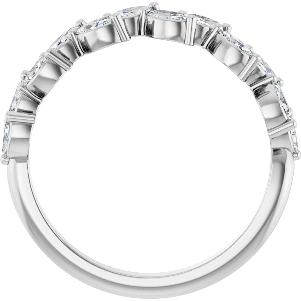 14K Marquise Diamond Anniversary Band