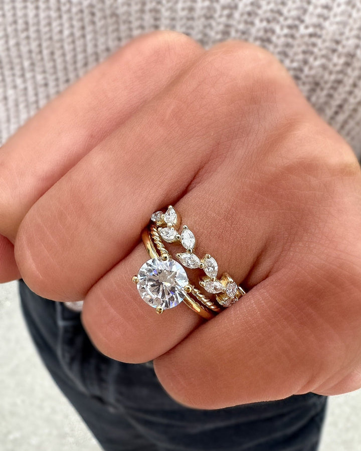 14K Marquise Diamond Anniversary Band