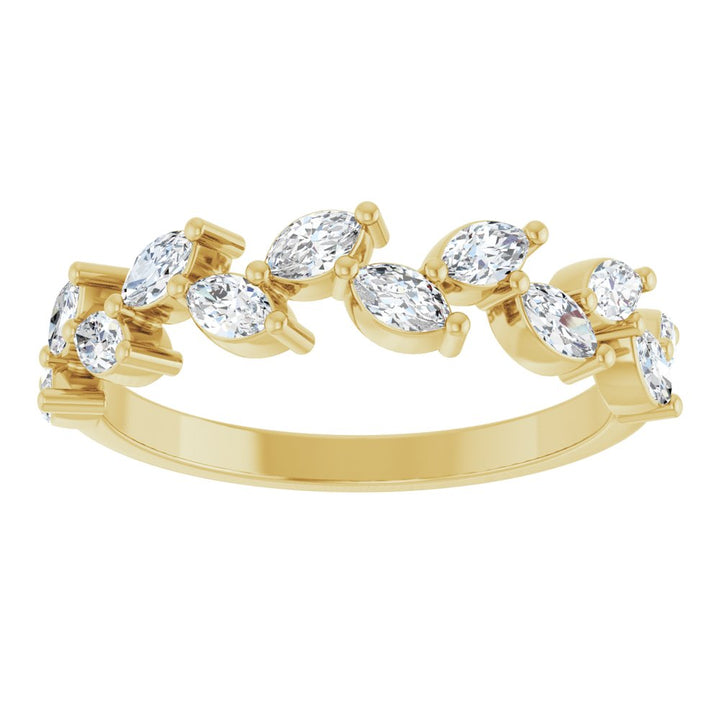 14K Marquise Diamond Anniversary Band