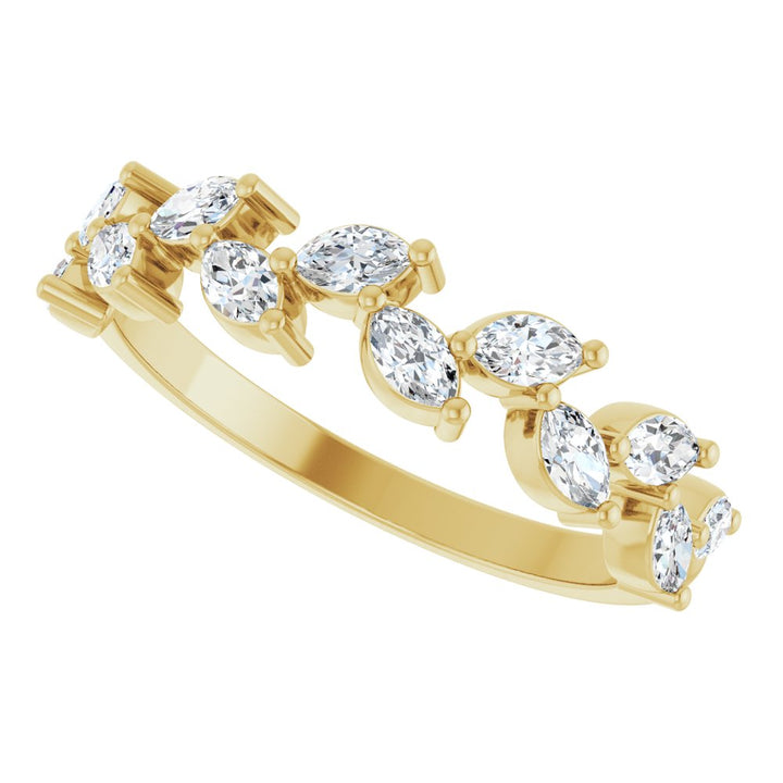 14K Marquise Diamond Anniversary Band