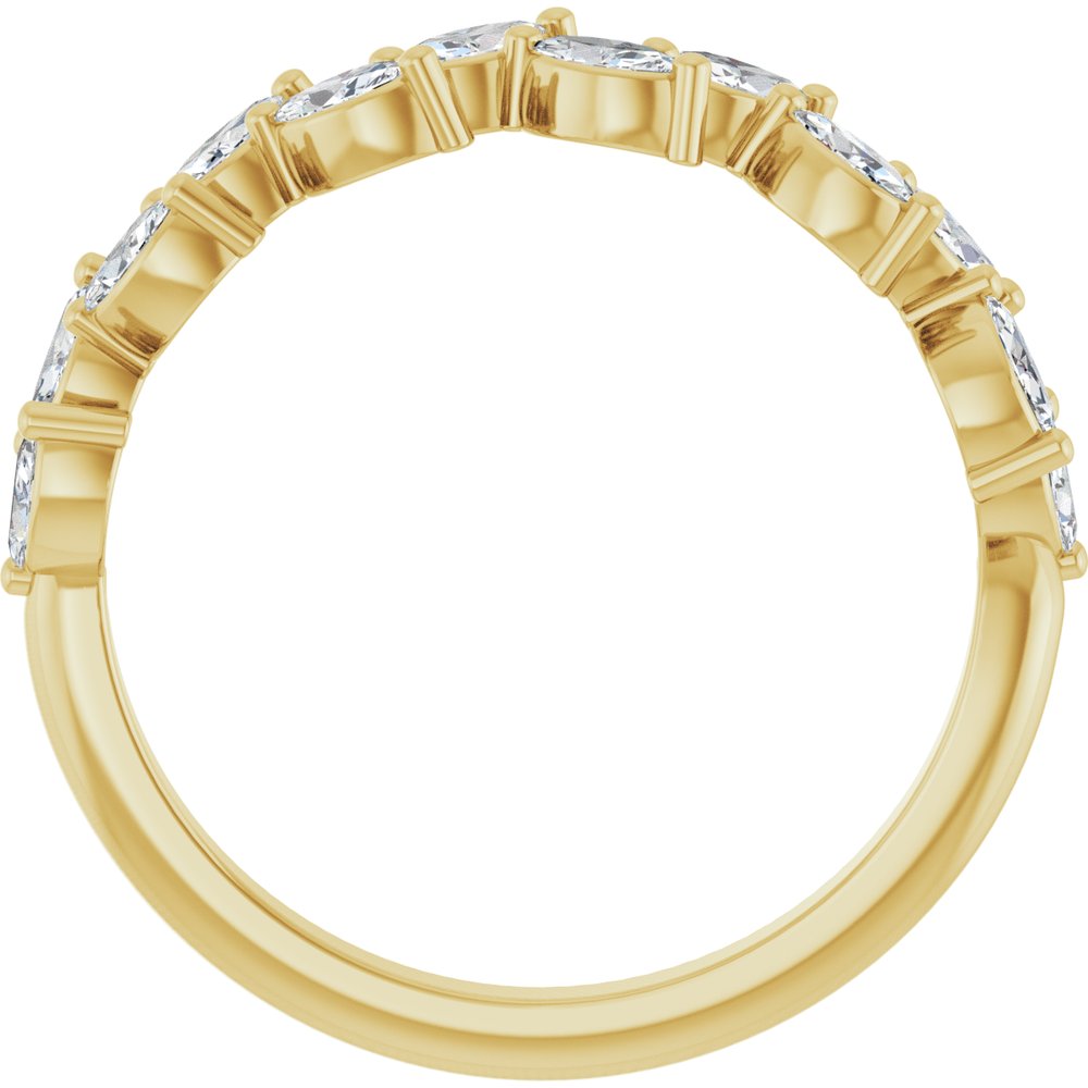14K Marquise Diamond Anniversary Band