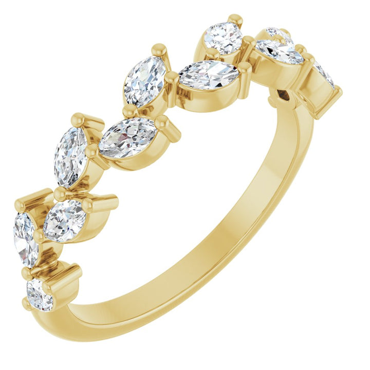 14K Marquise Diamond Anniversary Band