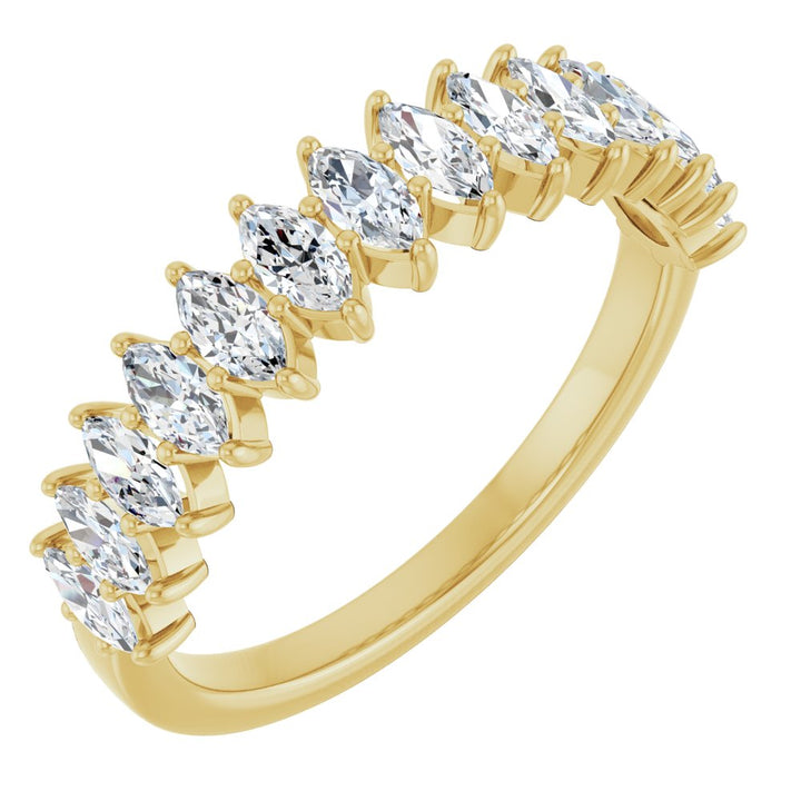 14K Marquise Diamond Anniversary Band