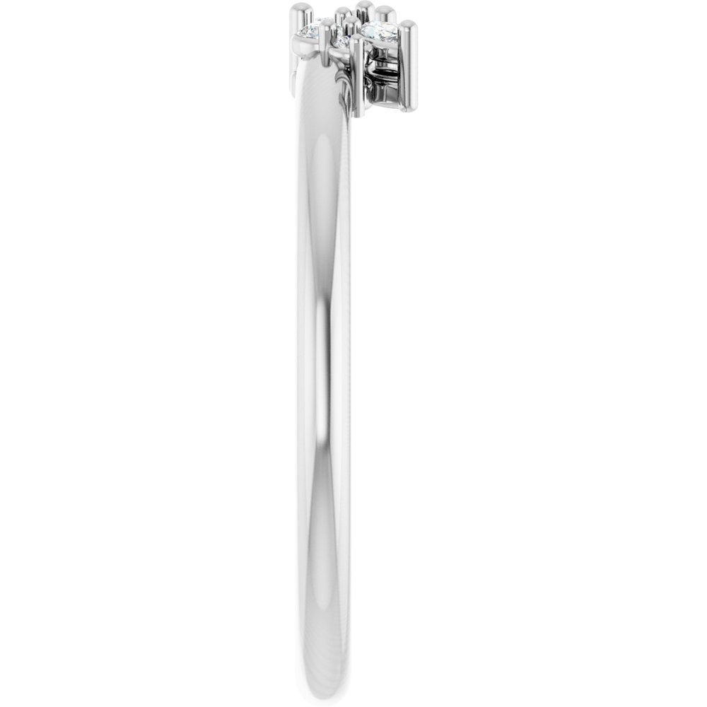 14K Marquise Diamond Cluster Ring