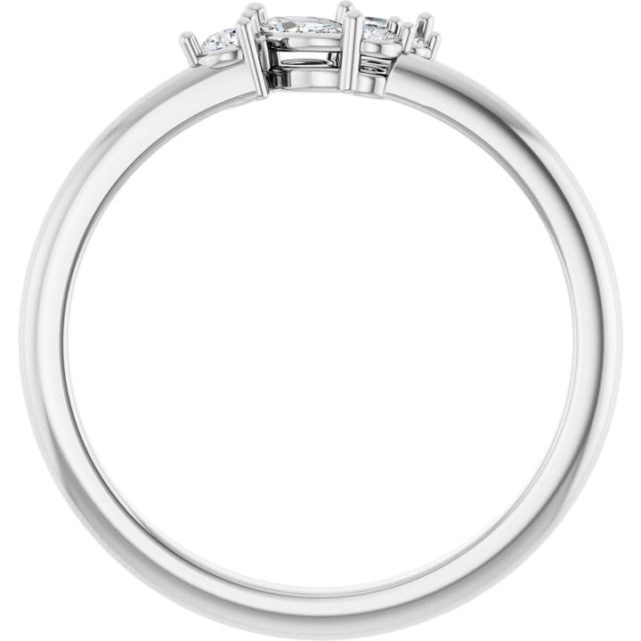 14K Marquise Diamond Cluster Ring
