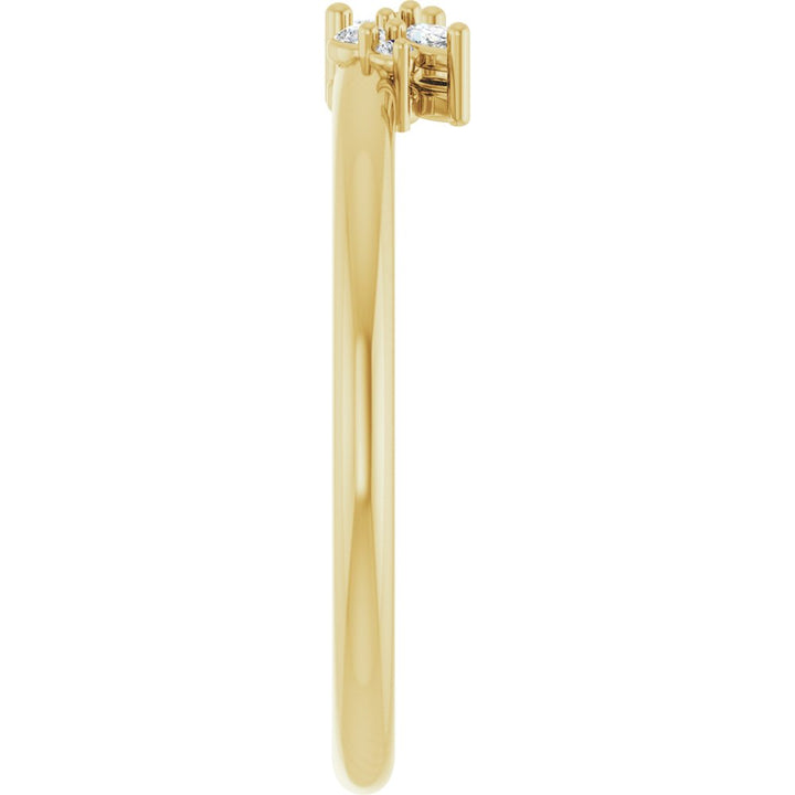 14K Marquise Diamond Cluster Ring