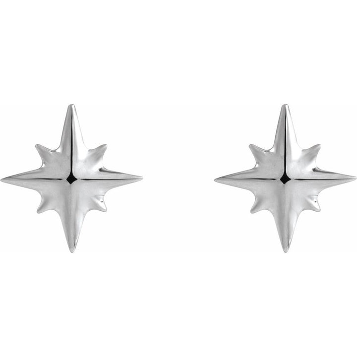 14K Mini Starburst Stud