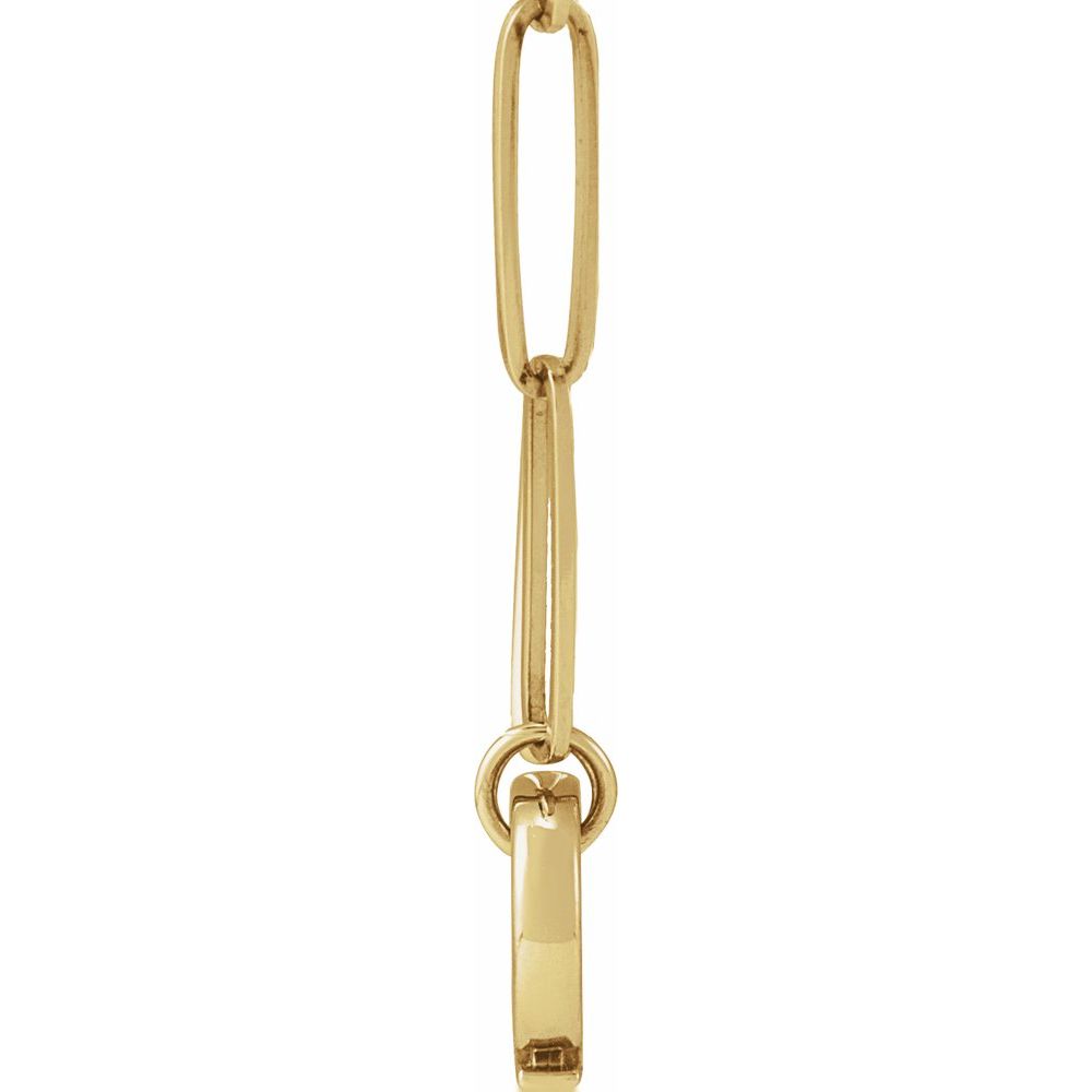 14K Oval Charm Chain Necklace-Embark Fine Jewelry