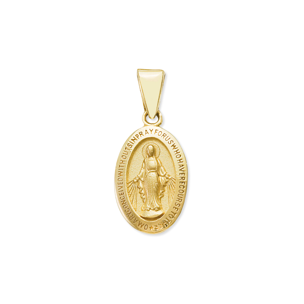 14K Oval Miraculous Medal