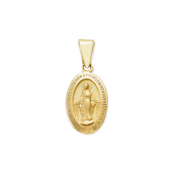 14K Oval Miraculous Medal