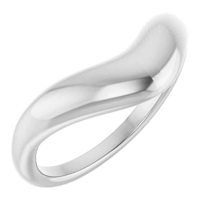 14K Polished Contour Band