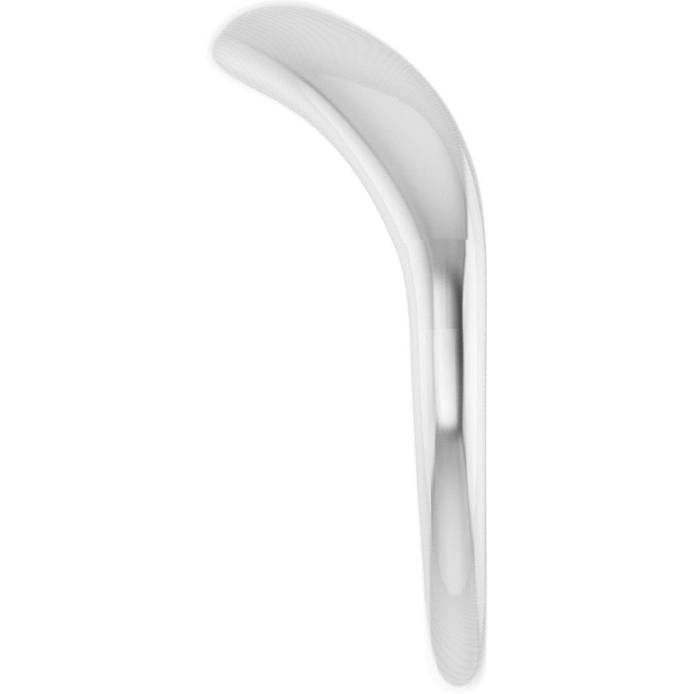 14K Polished Contour Band