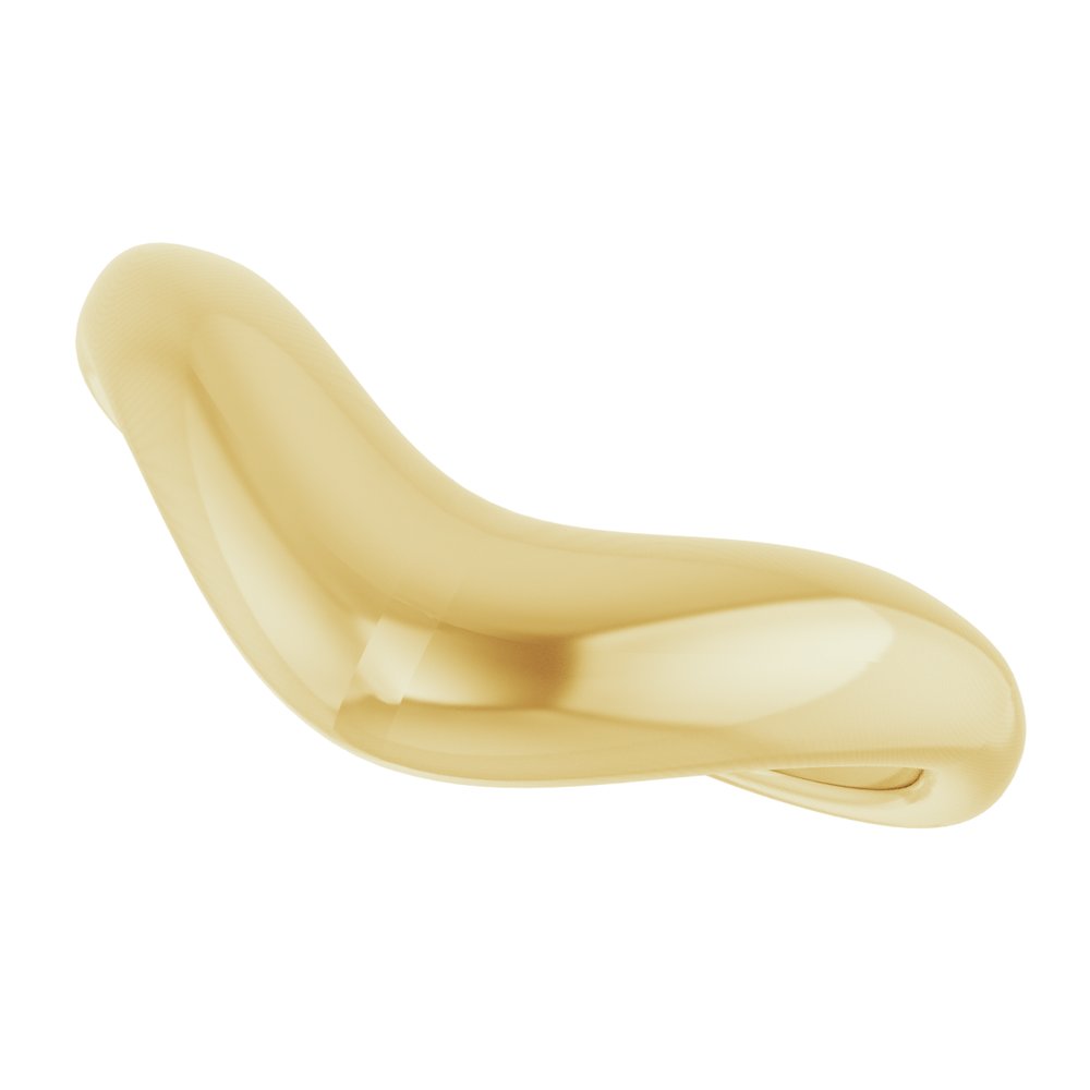 14K Polished Contour Band