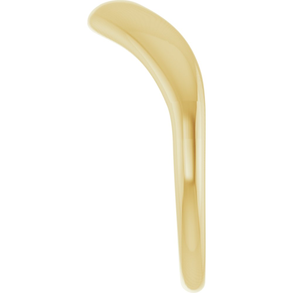 14K Polished Contour Band