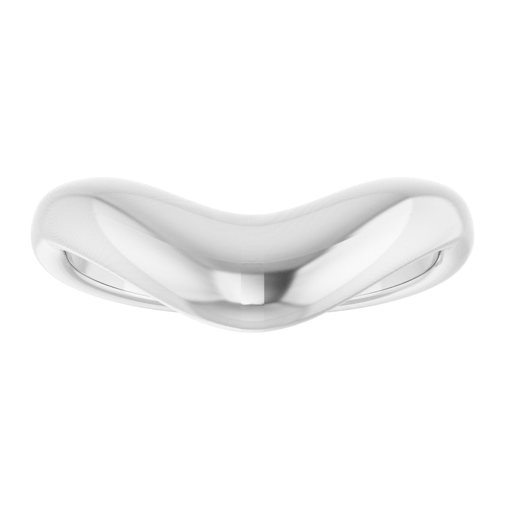 14K Polished Contour Band