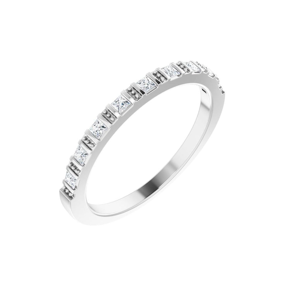 14K Princess-Cut Diamond Anniversary Band