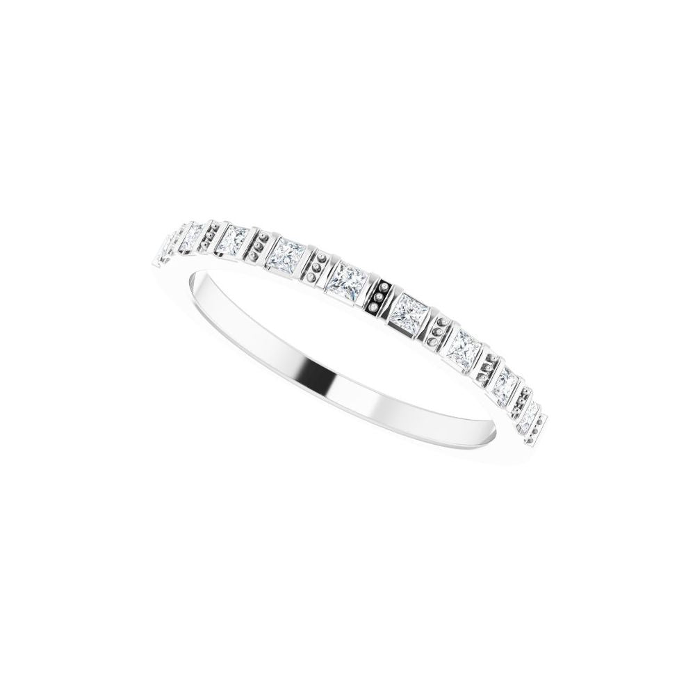 14K Princess-Cut Diamond Anniversary Band
