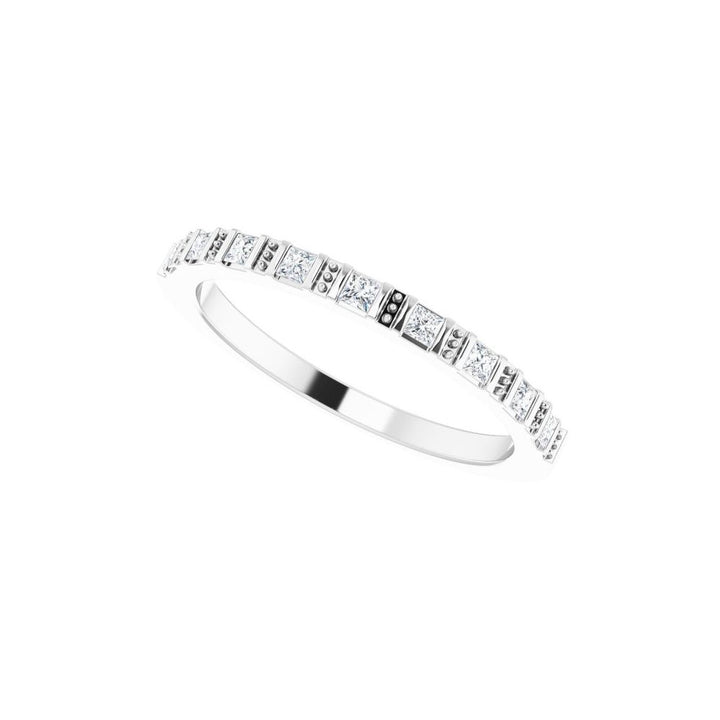 14K Princess-Cut Diamond Anniversary Band