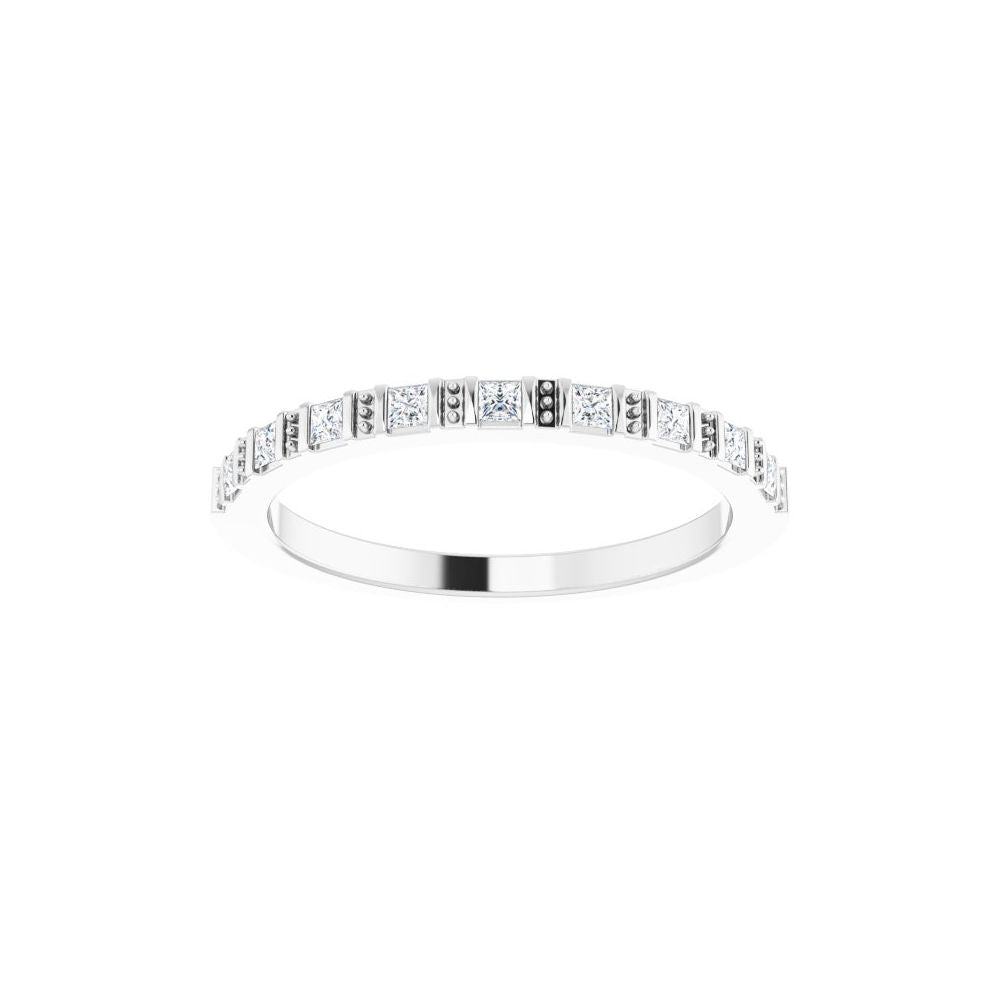 14K Princess-Cut Diamond Anniversary Band