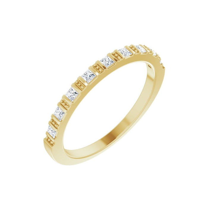 14K Princess-Cut Diamond Anniversary Band