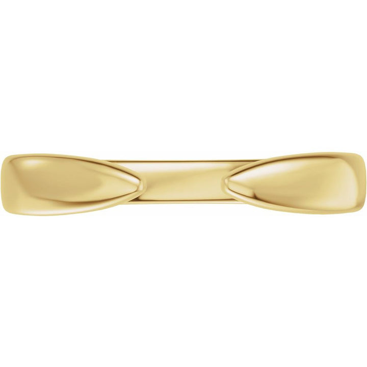 14K Reverse Tapered Open Band
