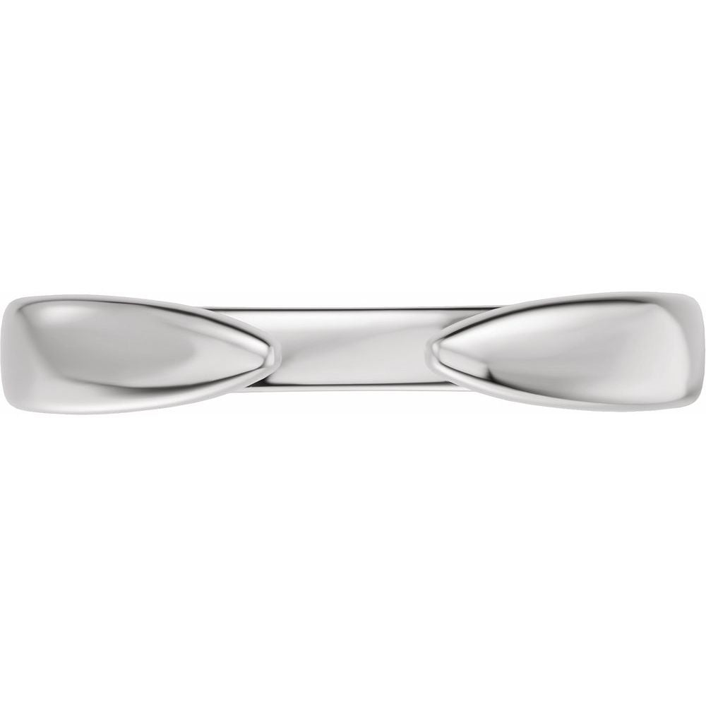 14K Reverse Tapered Open Band