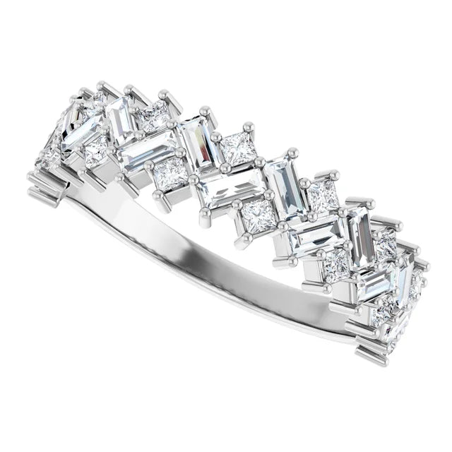 14K Scattered Diamond Anniversary Band-Embark Fine Jewelry