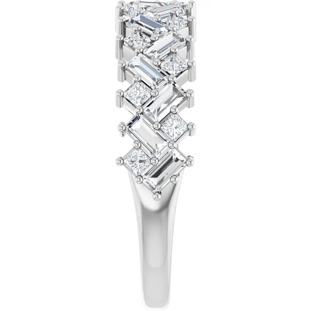 14K Scattered Diamond Anniversary Band-Embark Fine Jewelry